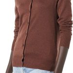 Essentials Women's Lightweight Crewneck Cardigan Sweater (Available in Plus Size)